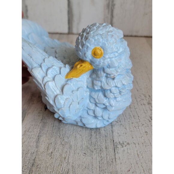 Vintage blue pigeon bird figure decor home unique - Picture 8 of 8